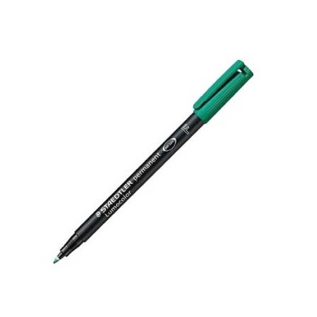 10un Marcador Perm. Fino Lumocolor Special 318F Verde un