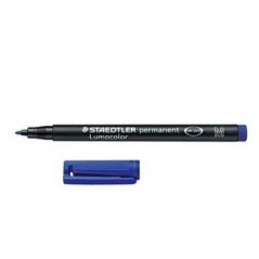 10un Marcador Perm. Medio Lumocolor 317-3 Azul