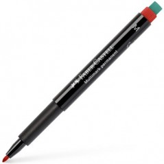 2un Marcador Permanente Médio Vermelho 0,9mm Faber-Castell 1