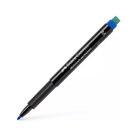 2un Marcador Permanente Médio Azul 0,9mm Faber-Castell 1un