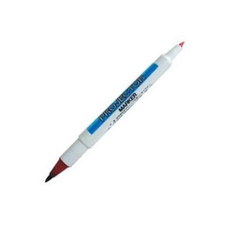 10un Marcador Acetato Sakura Xomk Vermelho - 1un / Escrita e