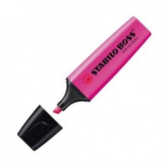 Marcador Fluorescente Stabilo Boss Rosa 70/56 Cx 10un / Escr