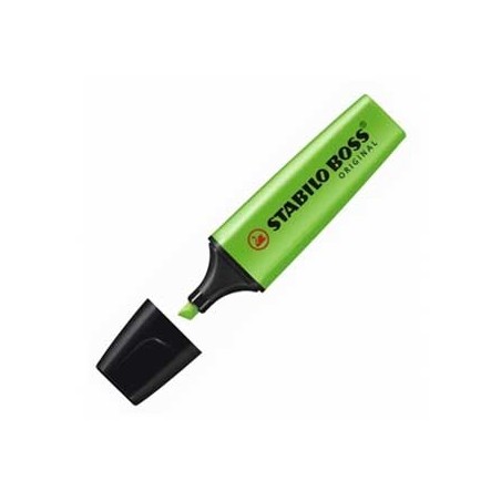 Marcador Fluorescente Stabilo Boss Verde 70/33 Cx 10un / Esc