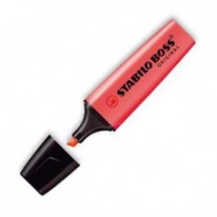 Marcador Fluorescente Stabilo Boss Vermelho 70/40 Cx 10un /