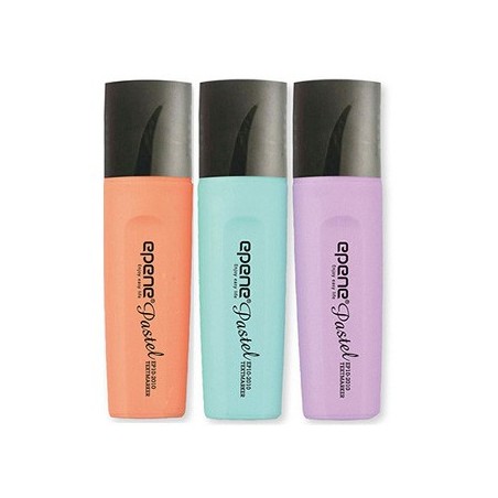 Marcador Fluorescente Epene Pastel Pack 3 Cores