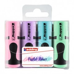 Marcador Fluorescente Edding 7 Mini Pastel - 4un