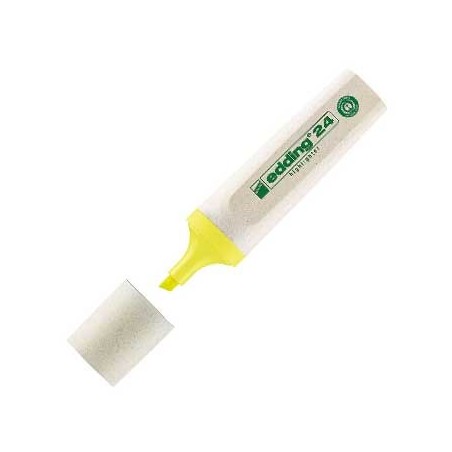 10un Marcador Fluorescente Edding 24 Amarelo - 1un