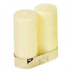 Velas Decorativa Cilidrinca 22cm Marfim 2un