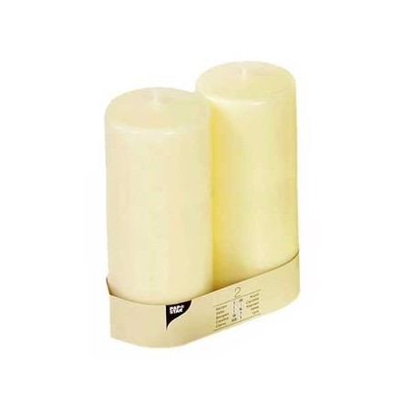 Velas Decorativa Cilidrinca 22cm Marfim 2un