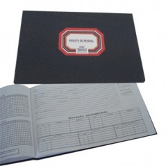 Livro Registo Cadastro Pessoal 50 Folhas