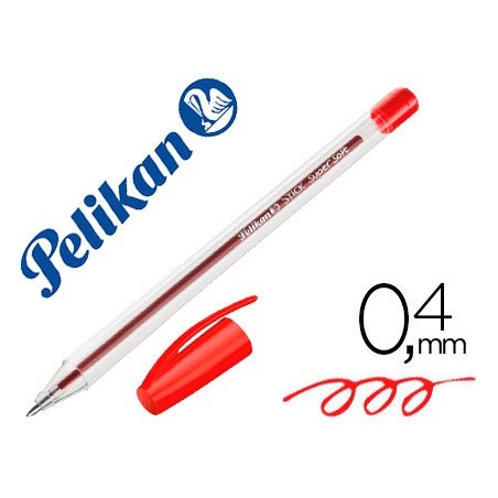 ESFEROGRAFICA PELIKAN STICK SUPER SOFT VERMELHO