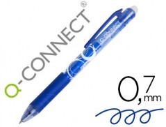 ESFEROGRAFICA Q-CONNECT RETRATIL APAGAVEL 0,7 MM COR AZUL