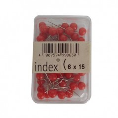 Sinalizadores Vermelhos Redondos 6/15 50uni / Escritorio e P