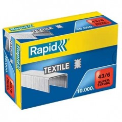 Agrafos 43/6 Textil Rapid Cx10000 / Escritorio e Papelaria /