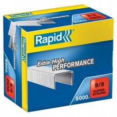 Agrafos 9/8 RAPID (10/50 Folhas) Cx5000 / Escritorio e Papel