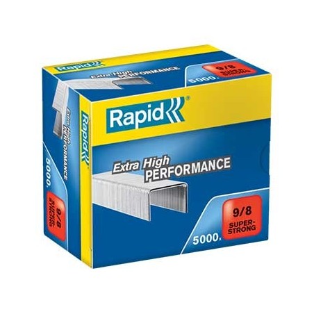 Agrafos 9/8 RAPID (10/50 Folhas) Cx5000 / Escritorio e Papel