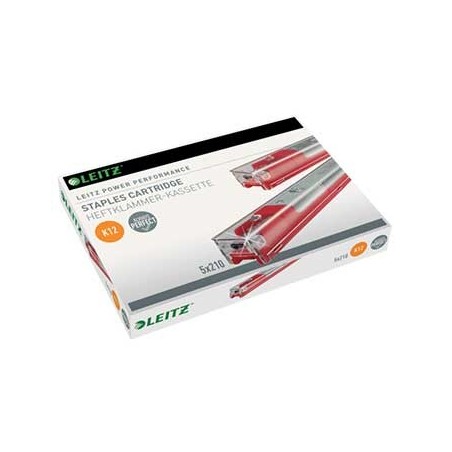 Agrafos K12 Vermelho 80Fls p/ Agrafador Leitz 5550 5x210 / E