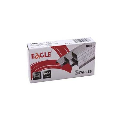 12un Agrafos 24/6 Eagle Cx1000un / Escritorio e Papelaria /