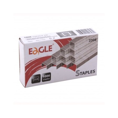 12un Agrafos 23/8 Eagle (10/50 Folhas) Cx1000 - 1un / Escrit
