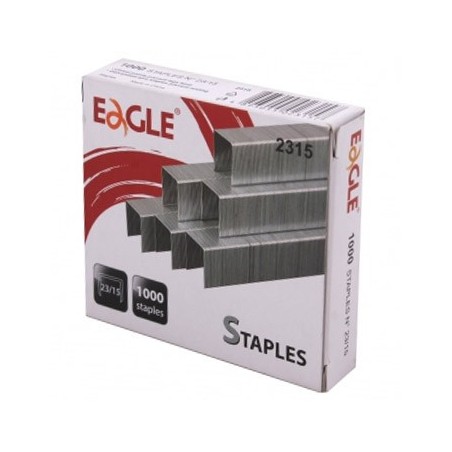 12un Agrafos 23/15 Eagle  (80/110 Folhas)Cx1000un / Escritor