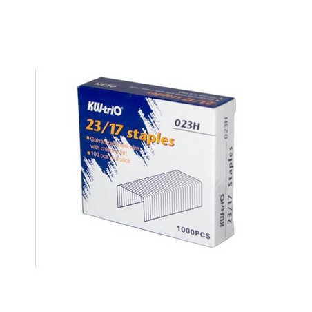 Agrafos 23/17 Kwtrio (100/140 Folhas) Cx1000 - 1un / Escrito