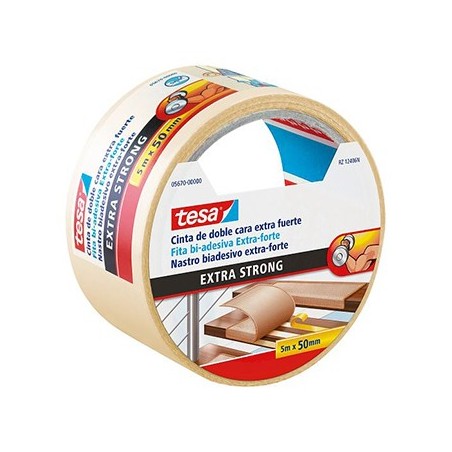 6un Fita Adesiva Dupla Face Tesa 50mmx10mt - 1un (5671) / Es