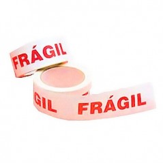 Fita Adesiva Impressa (FRAGIL) 50mmx66mt / Manutencao e Higi