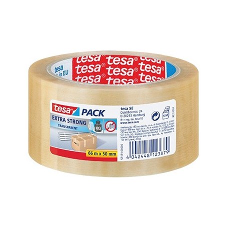6un Fita Adesiva PPL Transparente Tesa 4089 50mmx66mts 1un /
