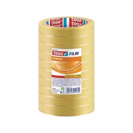 Fita Adesiva Transparente Tesa 15mmx66mts torre 10 rolos / E