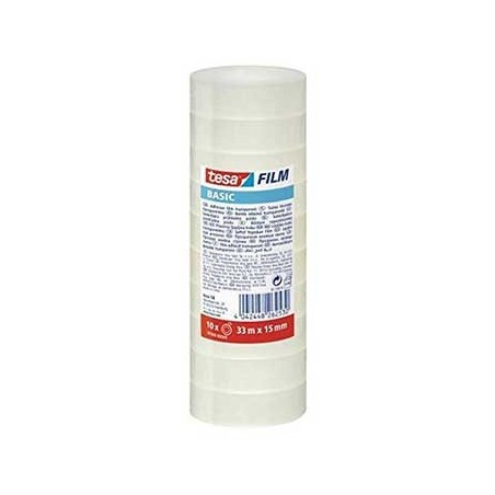 10un Fita Adesiva Clear Tesa Basic 15mmx33mts – 1unid / Escr