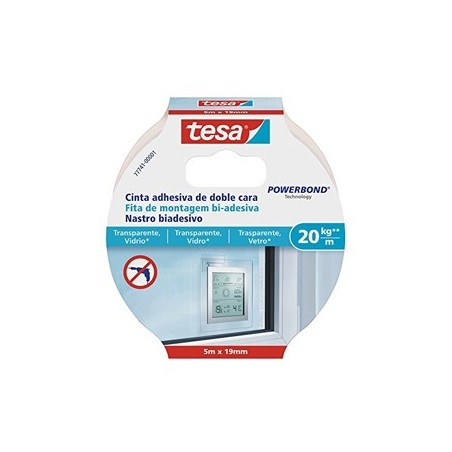 Fita Montagem Bi-adesiva Tesa Powerbond 20kg 5mx19mm / Manut