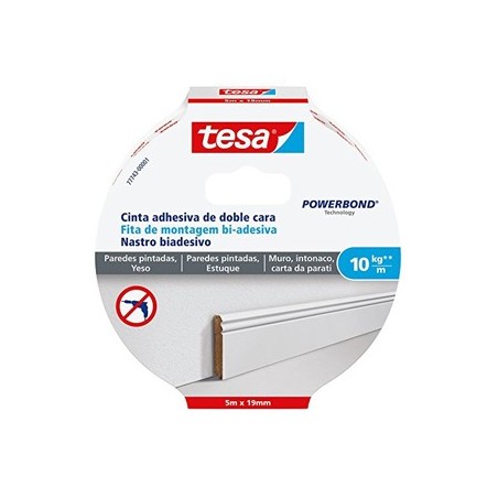 Fita Montagem Bi-adesiva Tesa Powerbond 10kg 5mx19mm / Manut