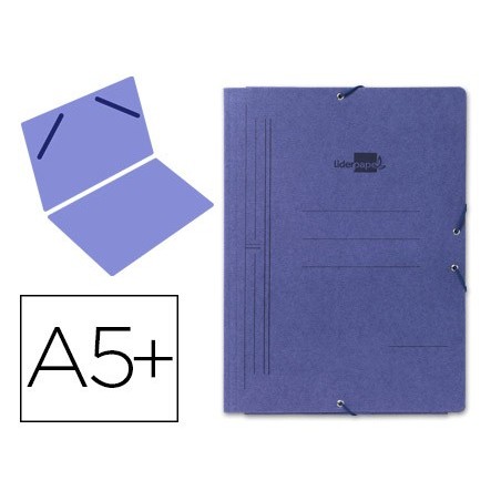 PASTA DE ELASTICOS LIDERPAPEL, QUARTO, SIMPLES AZUL