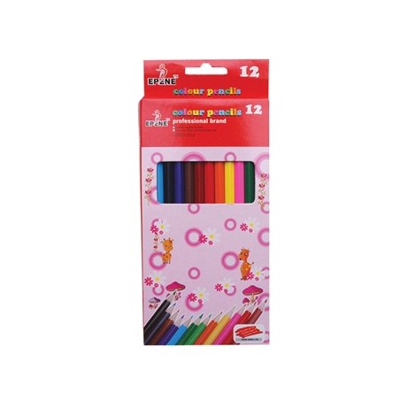 Lapis Cor 18cm Epene EP20-1012 Cx Cartao 12un / Escolar / Ar