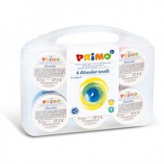 Guache Pintura Dedos Textil Primo 100ml Pack 6 Cores