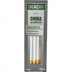 Lapis Dermatografico Dixon China Marker Branco Cx 12un / Esc