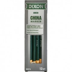 Lapis Dermatografico Dixon China Marker Verde Cx 12un / Esco