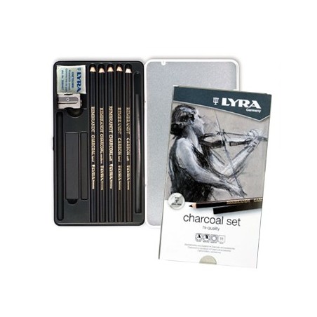 Lapis Lyra Rembrandt Set Carvao Cx Metal 11un / Artes e Dese