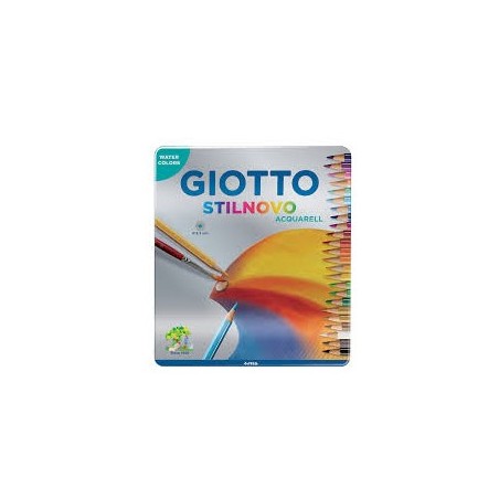 Lapis Cor 18cm Giotto Stilnovo Acquarell Cx Metal 24un / Esc