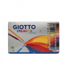Lapis Cor 18cm Giotto Stilnovo Acquarell Cx Metal 36un / Esc