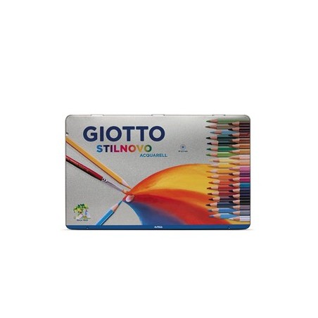 Lapis Cor 18cm Giotto Stilnovo Acquarell Cx Metal 36un / Esc