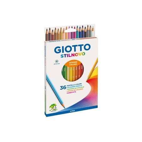 Lapis Cor 18cm Giotto Stilnovo Cx Cartao 36un / Escolar / Ar