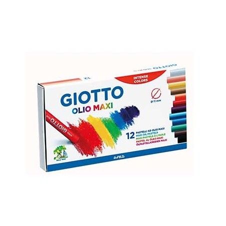 Lapis Pastel a Oleo Giotto Olio 12unid / Escolar / Pintura /