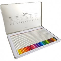 Lapis Cor 18cm Fable Dong-A em Cx Metalica de 36un / Escolar