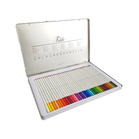 Lapis Cor 18cm Fable Dong-A em Cx Metalica de 36un / Escolar