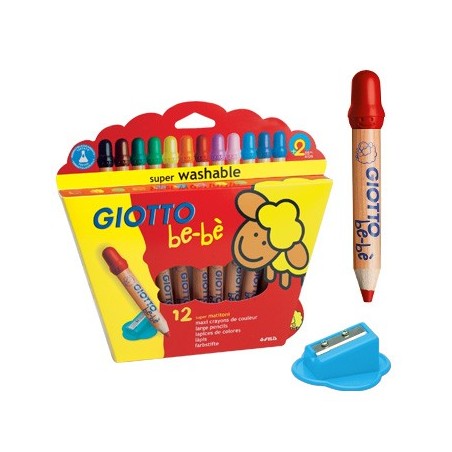 Lapis Cor Giotto Be-Be 12un + 1 Afia Lapis / Escolar / Artes