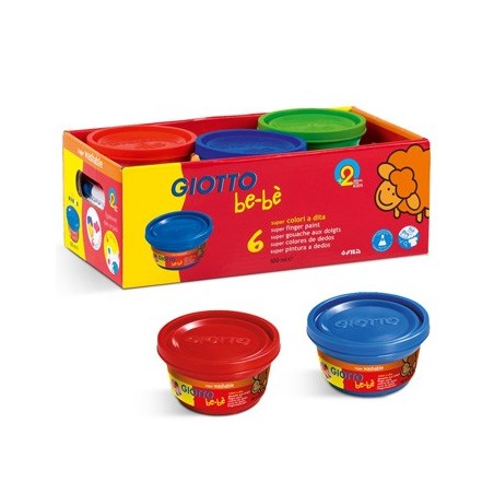 Guache Pintura Dedos Giotto Be-Be Schoolpack 6x100ml