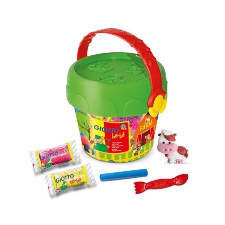 Conjunto Pasta Modelar Giotto Be-Be Balde Farm
