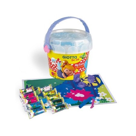 Conjunto Pasta Modelar Giotto Be-Be Balde My Fairy
