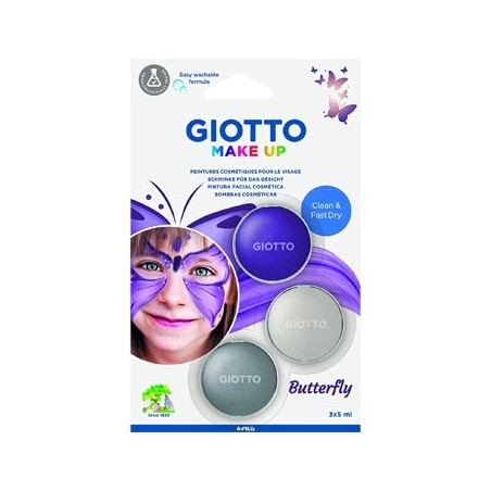 Pintura Facial Giotto Make Up 3x5ml Borboleta Blister